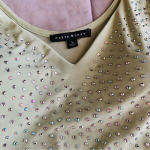 Mint green Embellished bodysuit